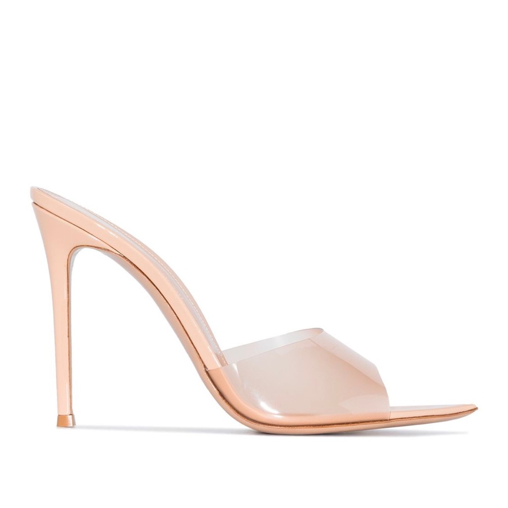 Gianvito Rossi nude
Elle 105mm transparent-strap mules sz 7 - Picture 8 of 9